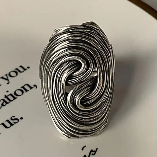 Klassischer Baumknotenring aus 925er Sterlingsilber im Vintage-Design