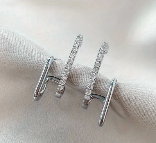 Elegante Strass-Ohrringe