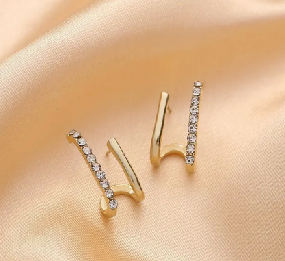 Elegante Strass-Ohrringe