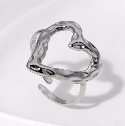 Böhmisches Herz - Eleganter Ring aus hochwertigem 925er Sterlingsilber