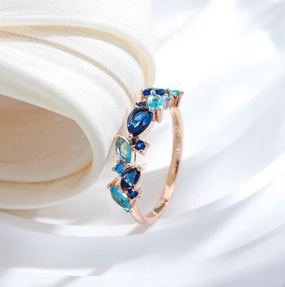 Elegantes Set aus Meerestränen in edlem 18 Karat Roségold-Design