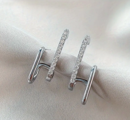 Elegante Strass-Ohrringe