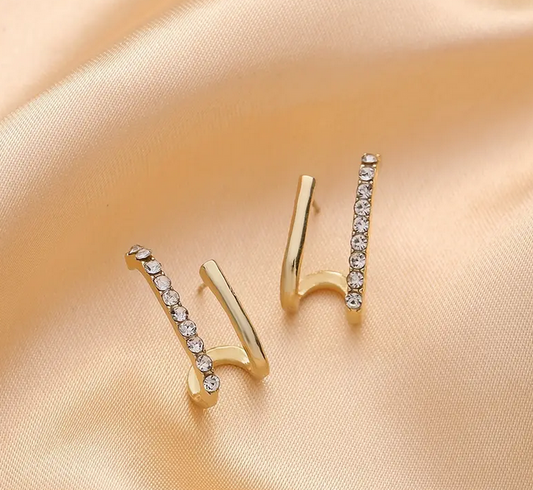 Elegante Strass-Ohrringe