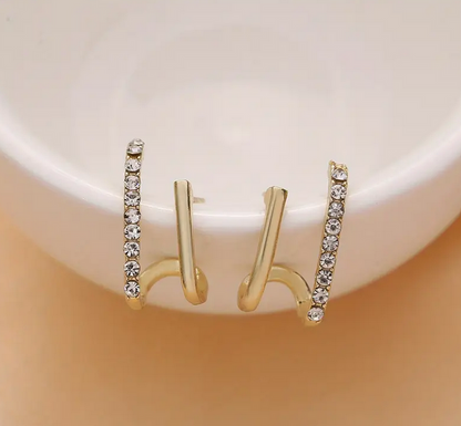 Elegante Strass-Ohrringe