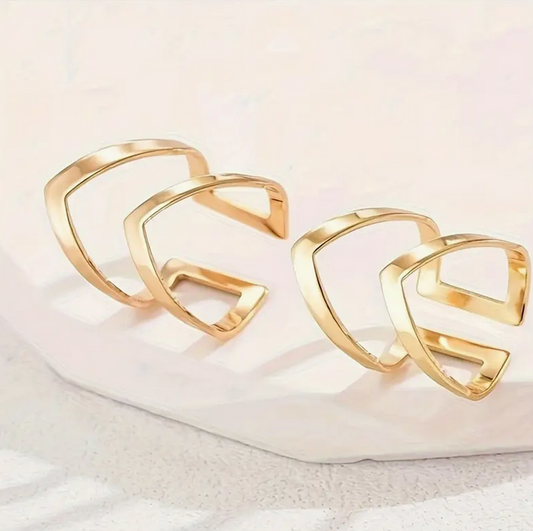 Geometrischer Hollow-Out Offener Ring