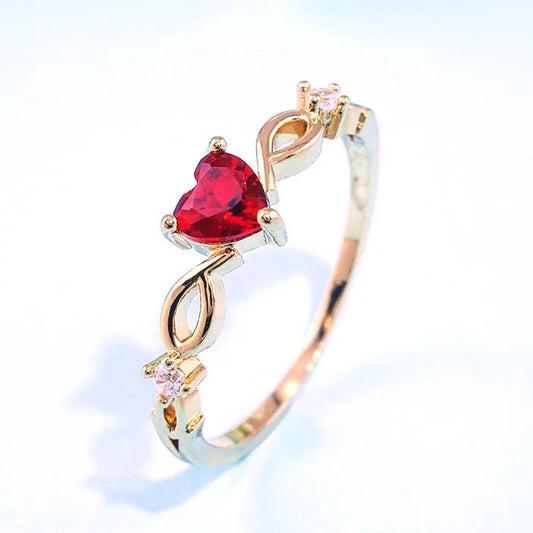 charming heart-shaped ring
