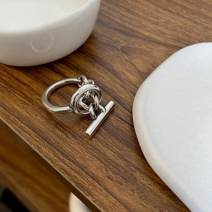 Eleganter verstellbarer Designring aus hochwertigem 925 Sterling Silber